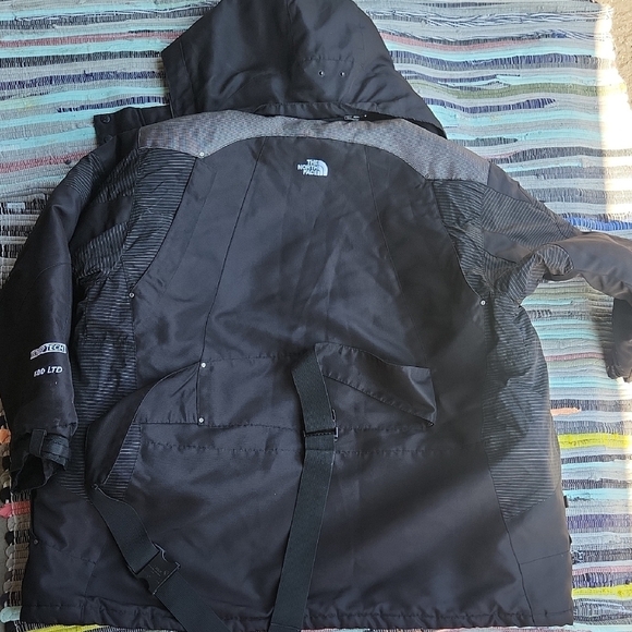 The North Face Steep Tech Black and Gray Insulated Ski Snowboard Jacket Mens 3XL - Picture 7 of 8